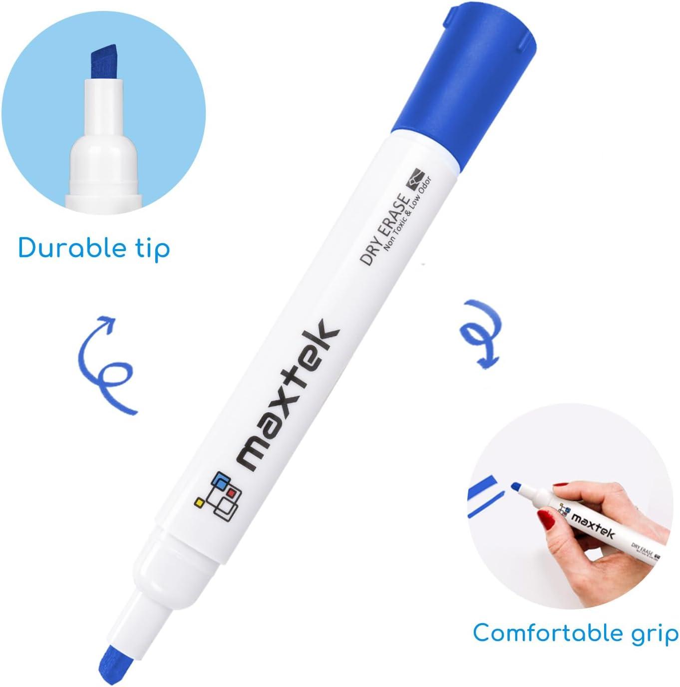 imagemaxtek Dry Erase Markers Chisel Tip 17 Count 5 Colors Whiteboard Markers Low Odor Dry Erase Markers