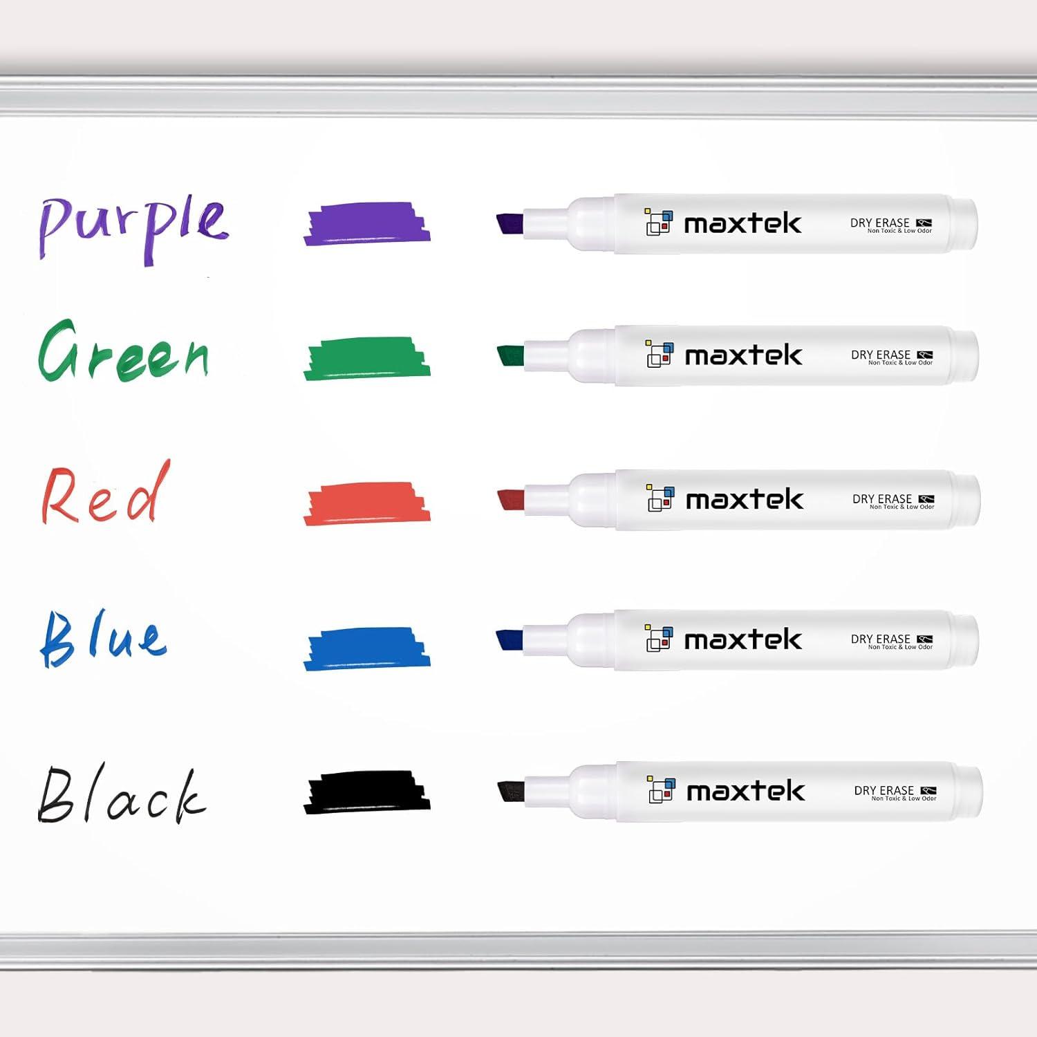 imagemaxtek Dry Erase Markers Chisel Tip 17 Count 5 Colors Whiteboard Markers Low Odor Dry Erase Markers