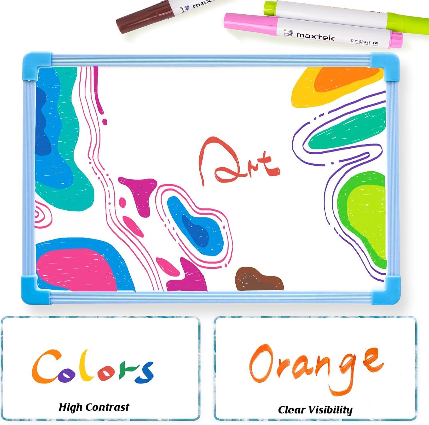 imagemaxtek Dry Erase Markers Chisel Tip Low Odor 17 Count Vibrant Colors Whiteboard Markers