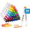 imagemaxtek Dry Erase Markers Chisel Tip 38 Count 17 Assorted Colors Low Odor Whiteboard Markers Dry Erase Colored Markers Bulk