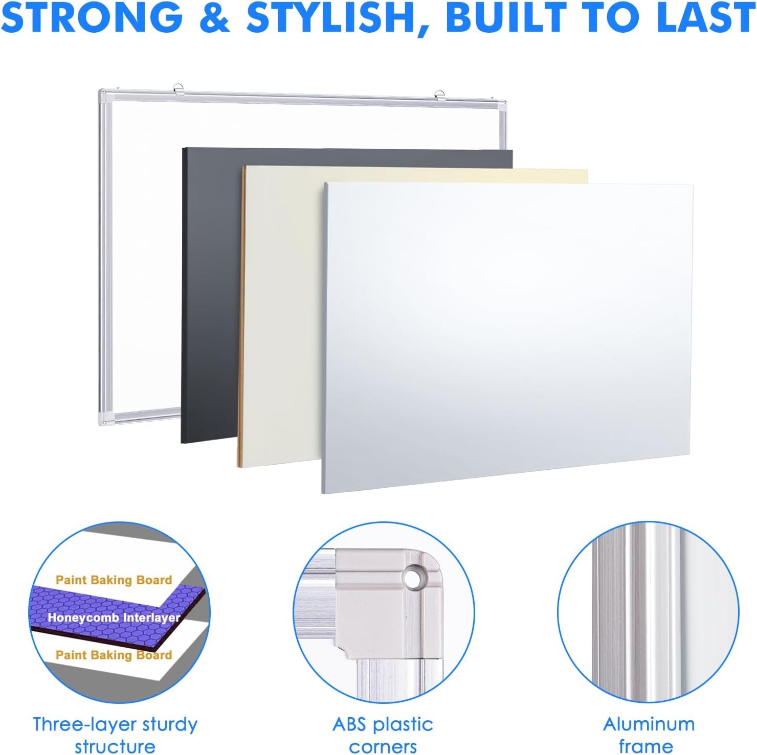 image:imageMagnetic Dry Erase Board for Doors 36x24 Inch Whiteboard with Adjustable Long Arm Hook Mount Easy to Install Portable Hanging White Board for Home Dorm Room Office Cubicle amp Small SpacesSilver
